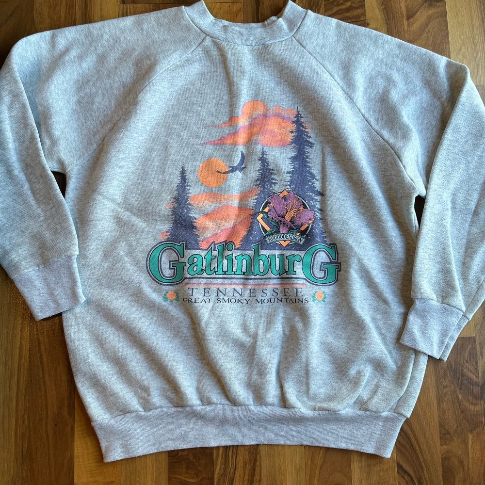 Vintage Gatlinburg Tennessee Crewneck Great Smoky Mountains Size XL (Uni…